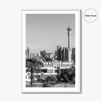 Johannesburg Black and White Fine Art Photo Print, Downtown Architecture, South Africa Poster