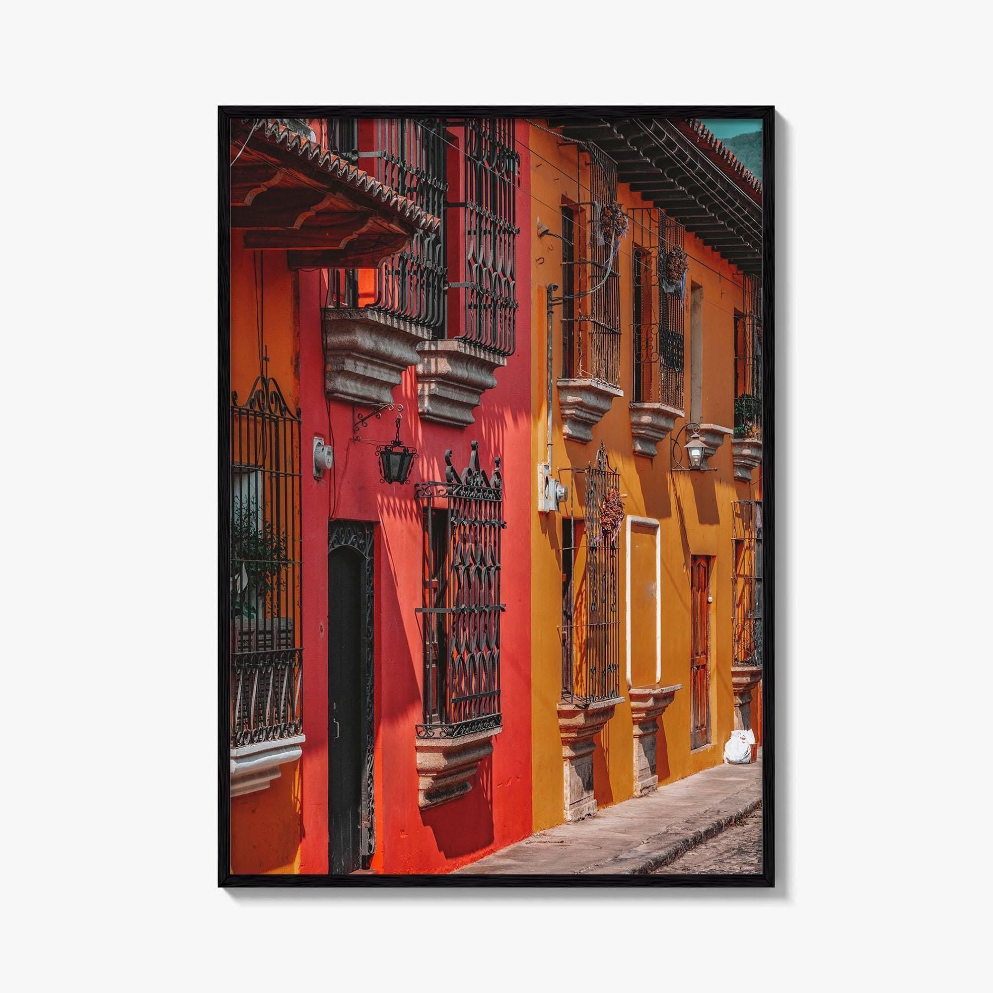 Antigua Guatemala Fine Art Photo Print, Bright Buildings, Central America, Travel Decor