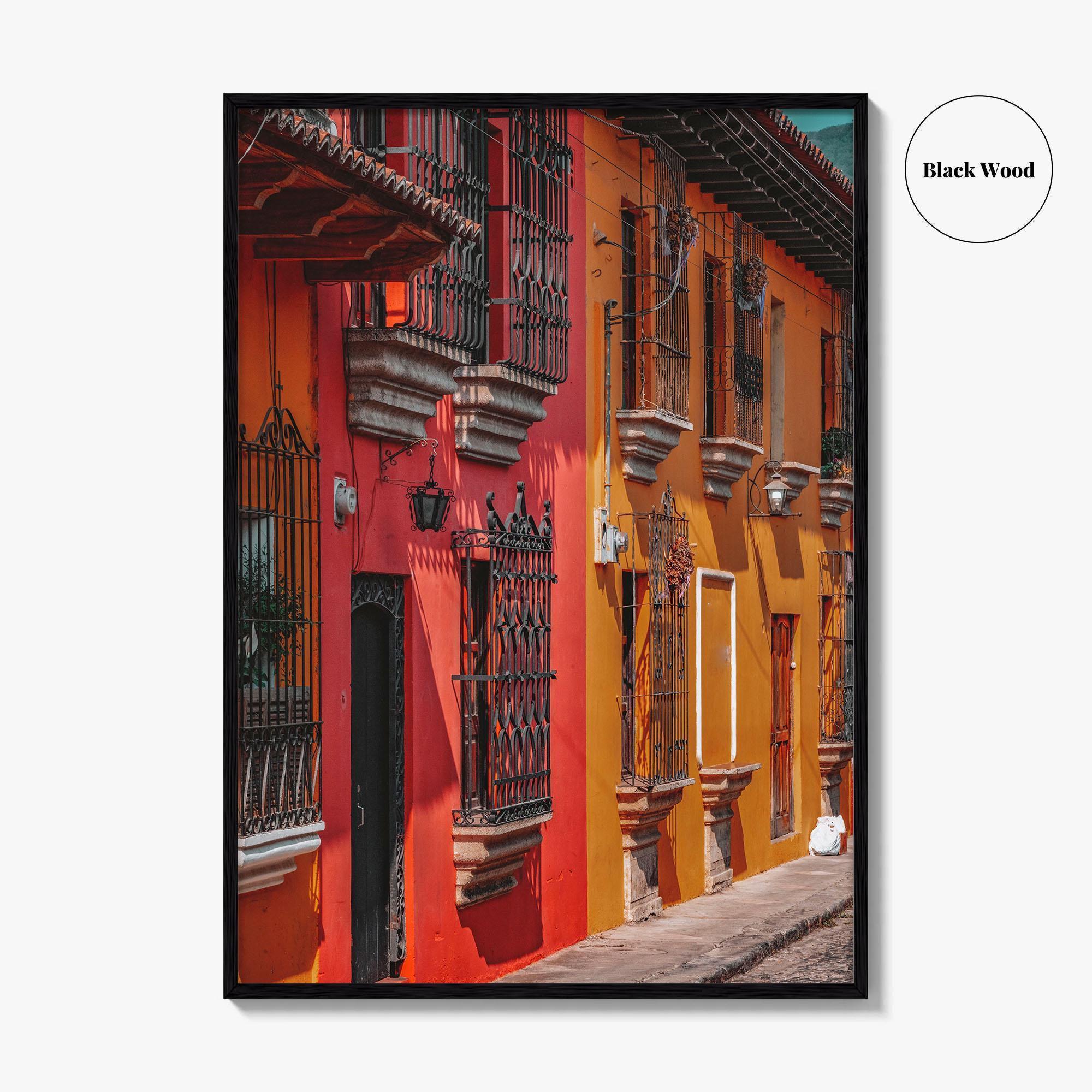 Antigua Guatemala Fine Art Photo Print, Bright Buildings, Central America, Travel Decor