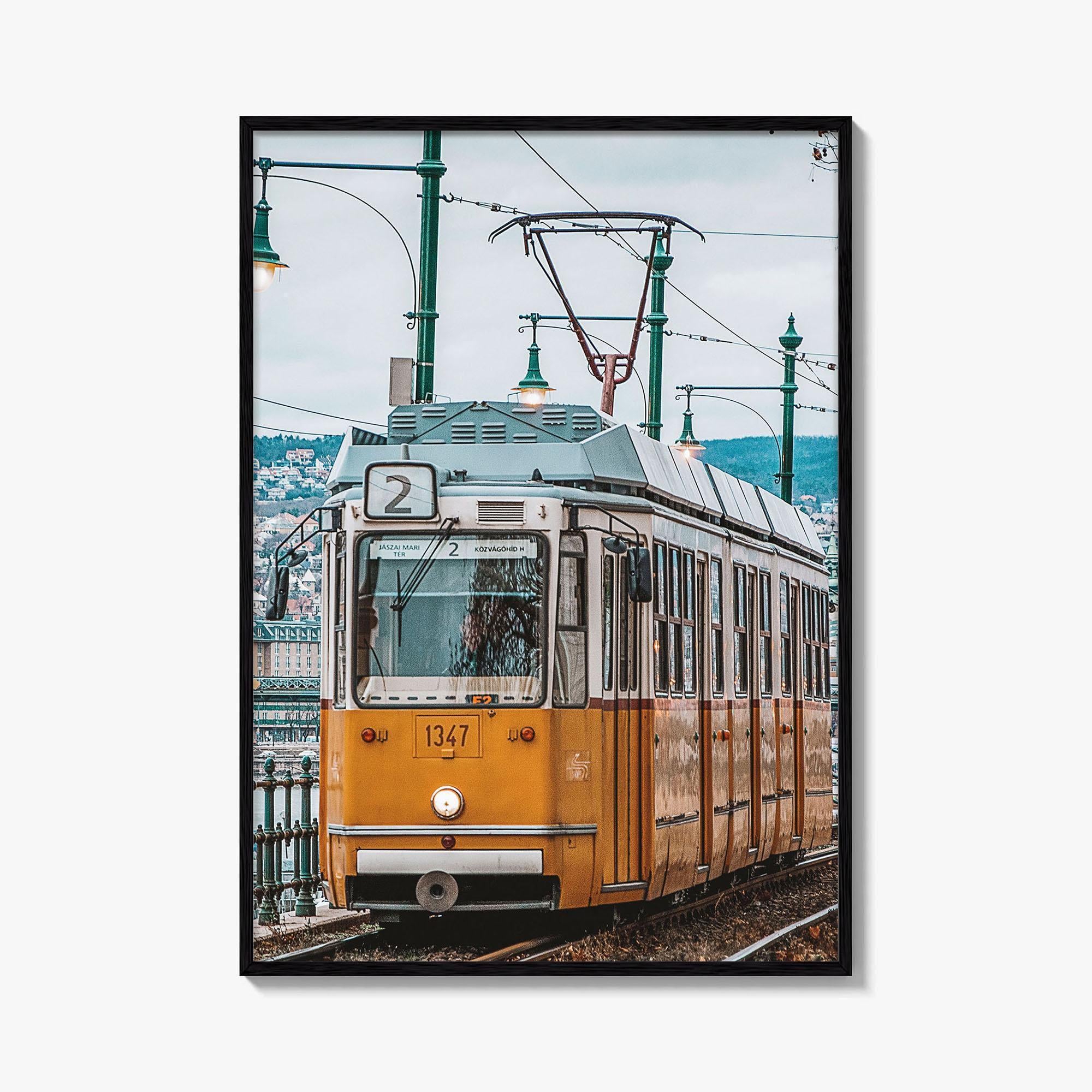 Budapest Fine Art Photo Print, Tram, Hungary Wall Decor Poster