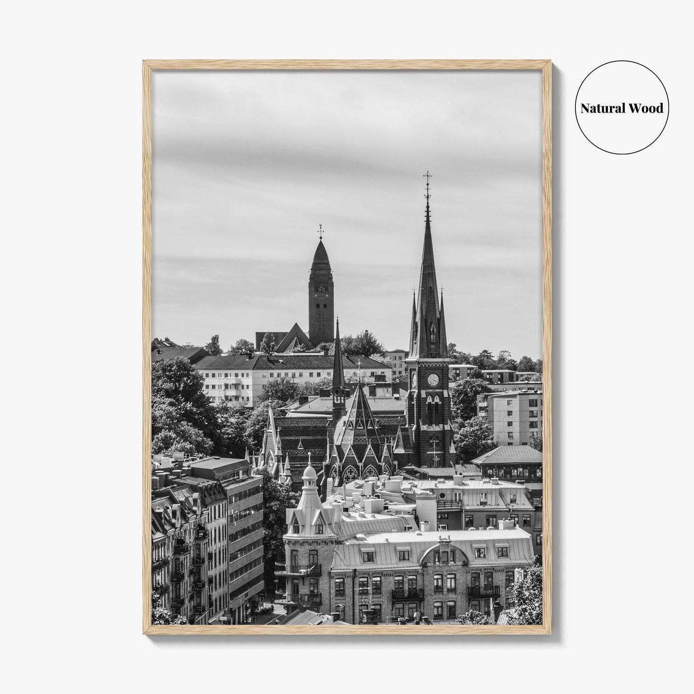 Gothenburg Black and White Fine Art Photo Print, Göteborg, Sweden City Wall Poster