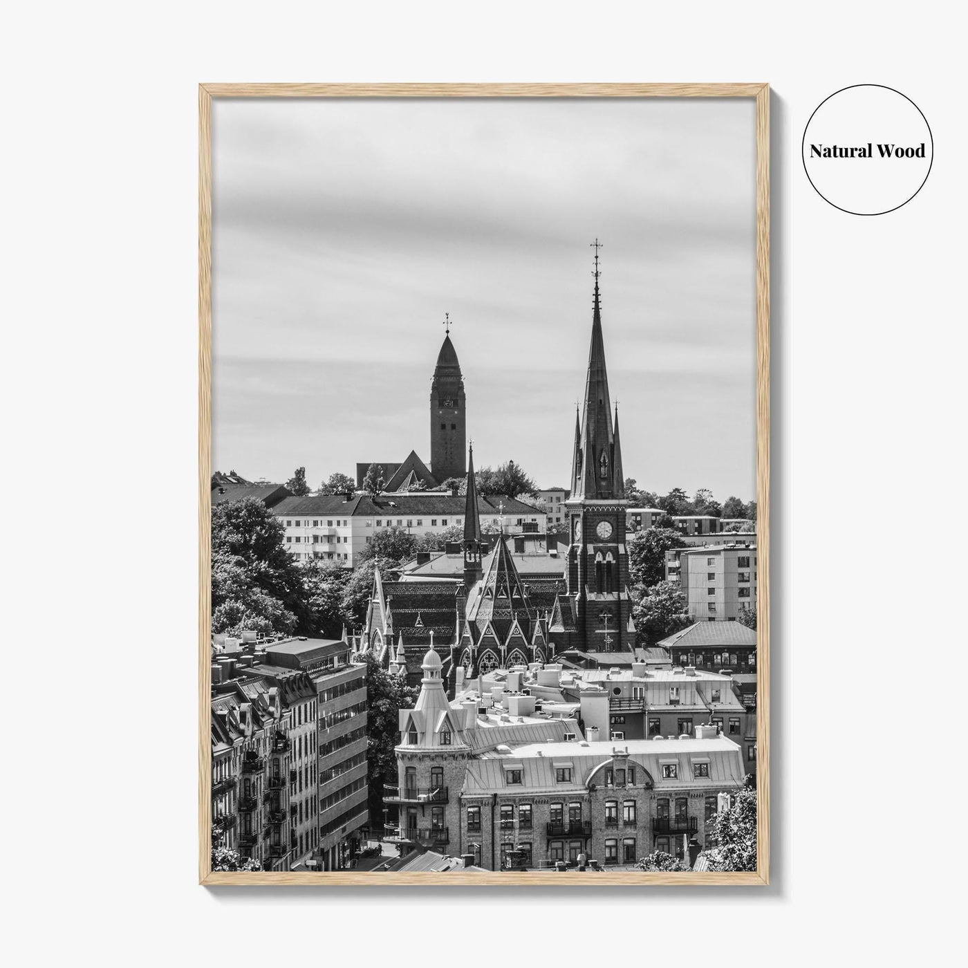 Gothenburg Black and White Fine Art Photo Print, Göteborg, Sweden City Wall Poster