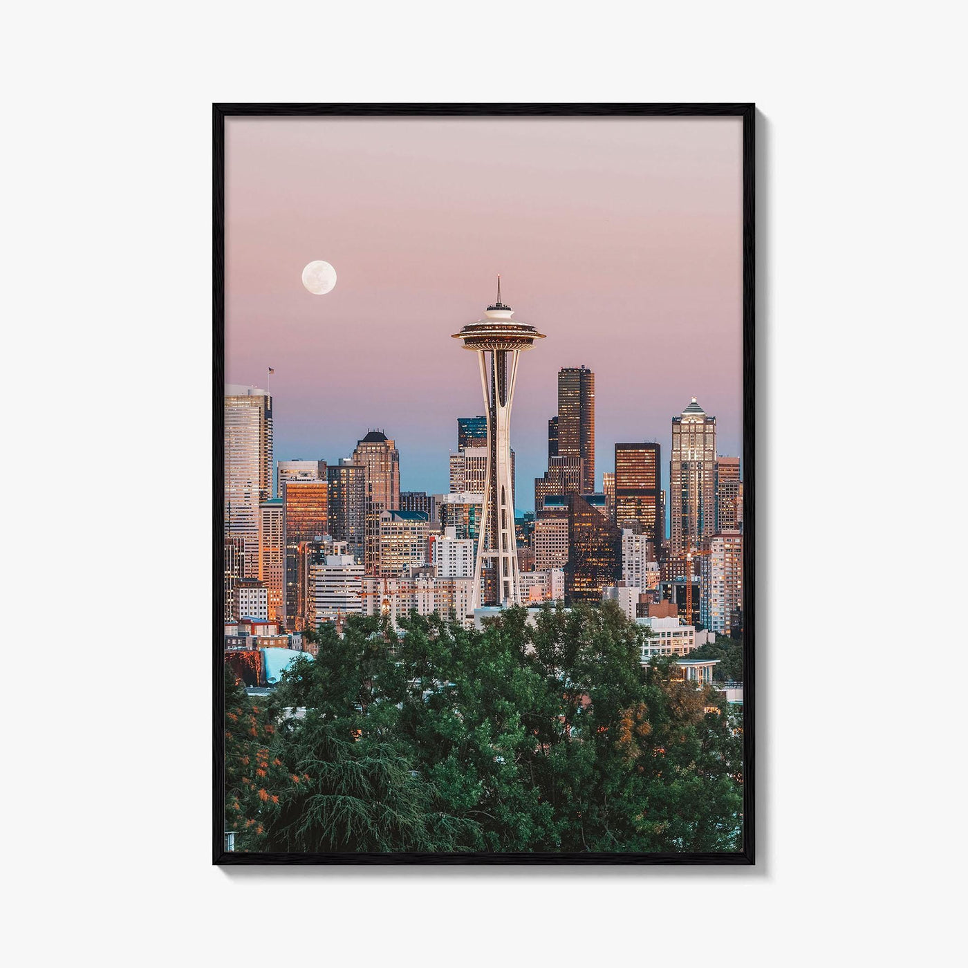 Seattle Skyline Fine Art Photo Print, Wall Poster, Washington State USA