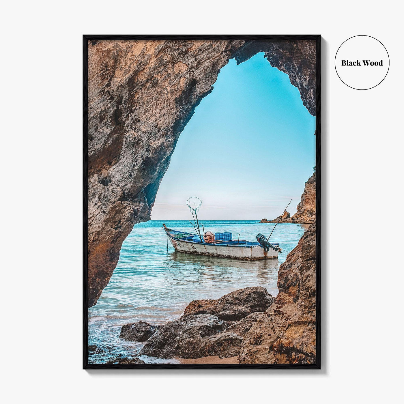 Dominican Republic Fine Art Photo Print, Caribbean Fishing Boat, Beach, Wall Decor Poster