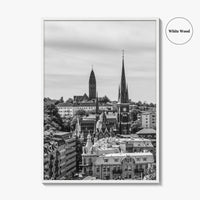 Gothenburg Black and White Fine Art Photo Print, Göteborg, Sweden City Wall Poster