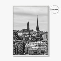 Gothenburg Black and White Fine Art Photo Print, Göteborg, Sweden City Wall Poster