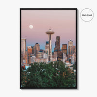 Seattle Skyline Fine Art Photo Print, Wall Poster, Washington State USA