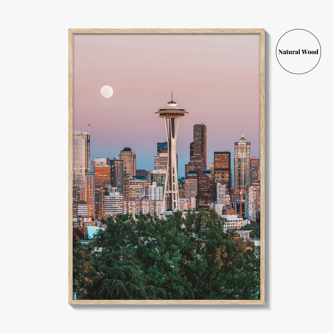 Seattle Skyline Fine Art Photo Print, Wall Poster, Washington State USA