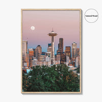 Seattle Skyline Fine Art Photo Print, Wall Poster, Washington State USA