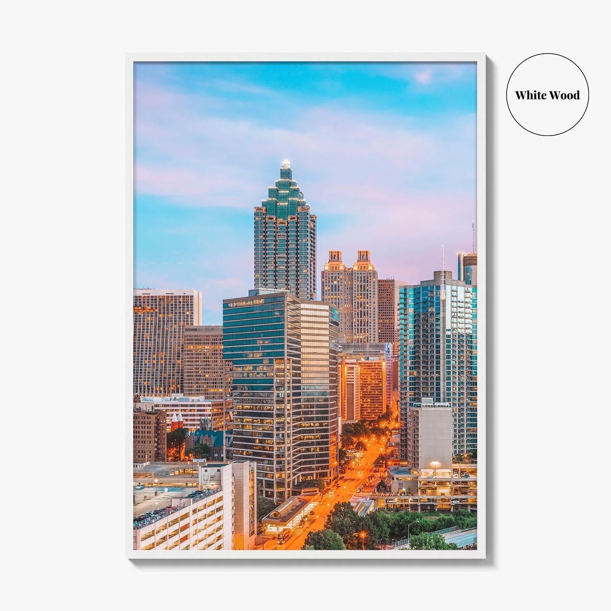 Atlanta Skyline Fine Art Photo Print, Downtown, Georgia, USA, ATL, Wall Decor