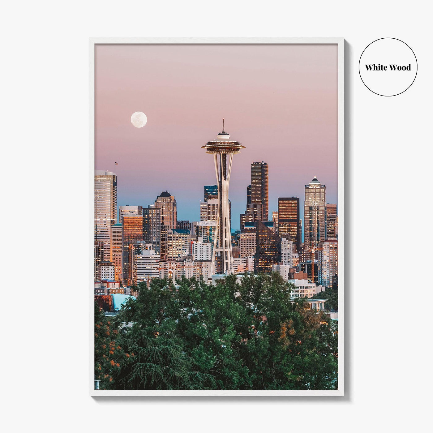 Seattle Skyline Fine Art Photo Print, Wall Poster, Washington State USA