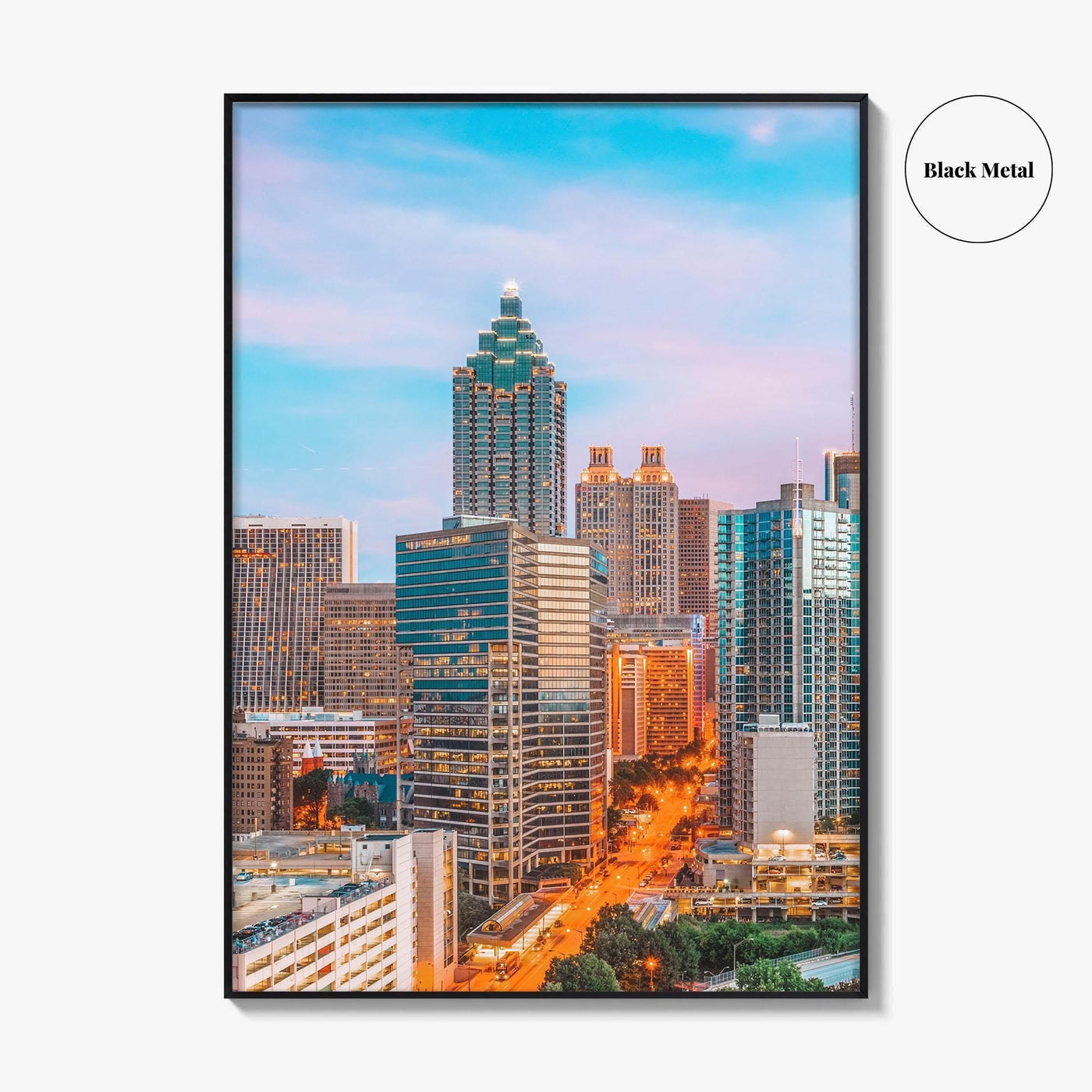 Atlanta Skyline Fine Art Photo Print, Downtown, Georgia, USA, ATL, Wall Decor