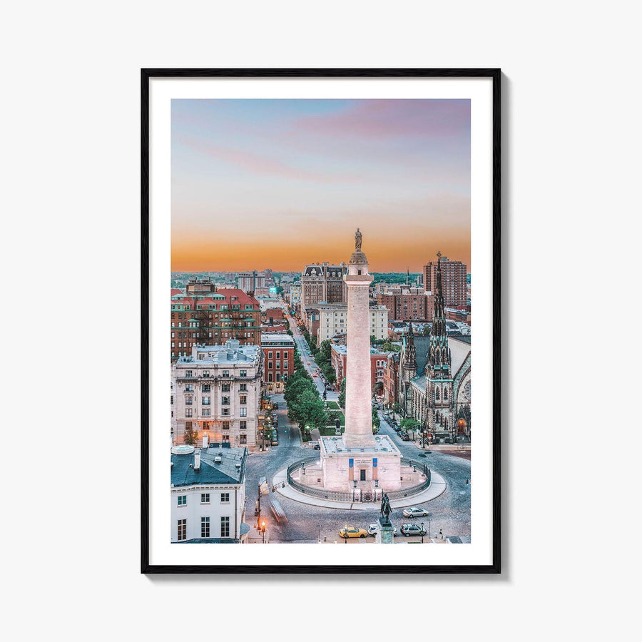 Baltimore Fine Art Photo Print, Washington Monument, Mount Vernon, Maryland USA Wall Poster