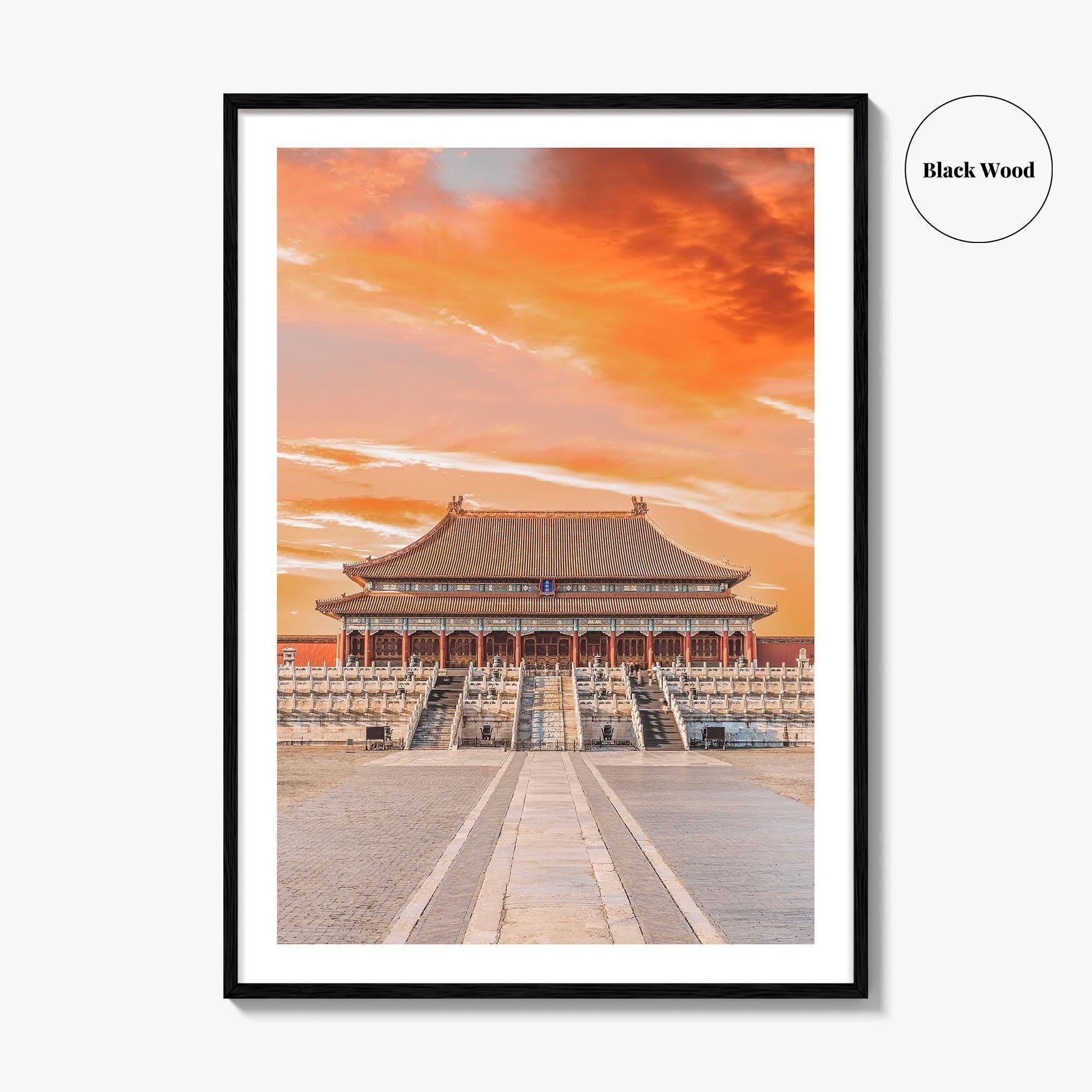 Beijing Fine Art Photo Print, Forbidden City Imperial Palace, Peking China Wall Poster