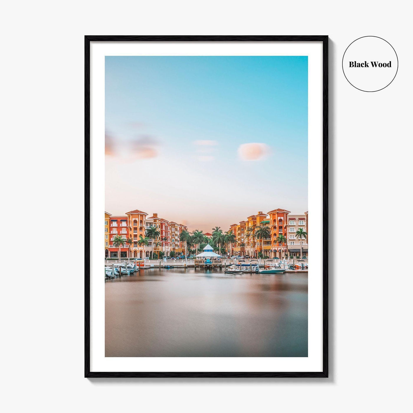 Naples Skyline Fine Art Photo Print, Florida USA Downtown Wall Decor Poster