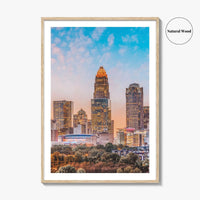 Charlotte Skyline Fine Art Photo Print, Uptown, North Carolina USA Poster
