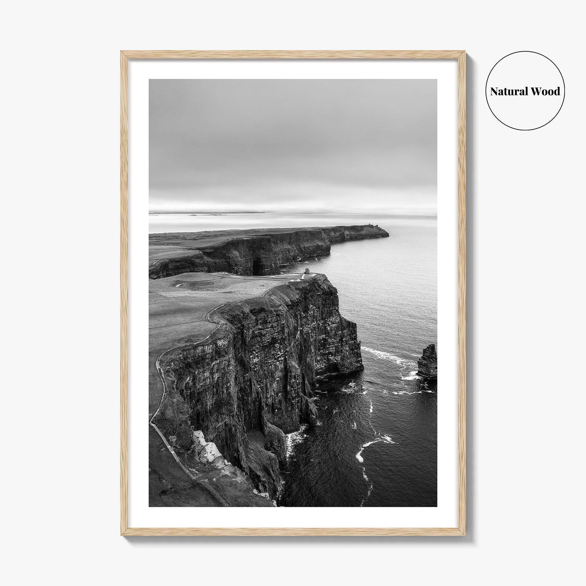 Cliffs of Moher Black and White Fine Art Photo Print, Ireland, Wild Atlantic Way