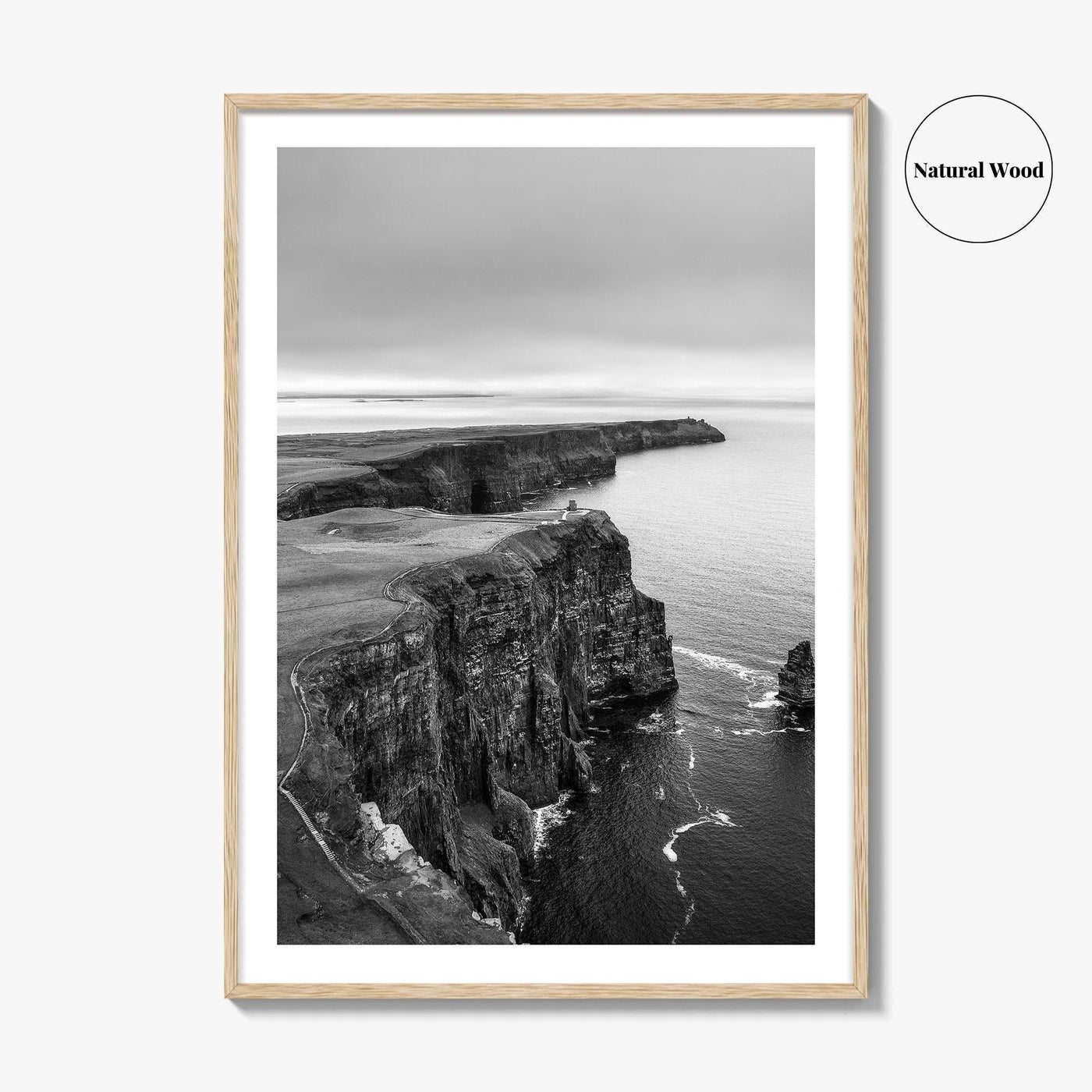 Cliffs of Moher Black and White Fine Art Photo Print, Ireland, Wild Atlantic Way
