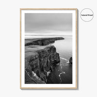Cliffs of Moher Black and White Fine Art Photo Print, Ireland, Wild Atlantic Way