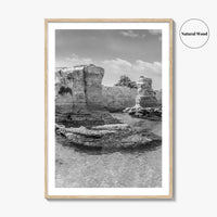 Torre Sant Andrea Black and White Fine Art Photo Print, Puglia Poster