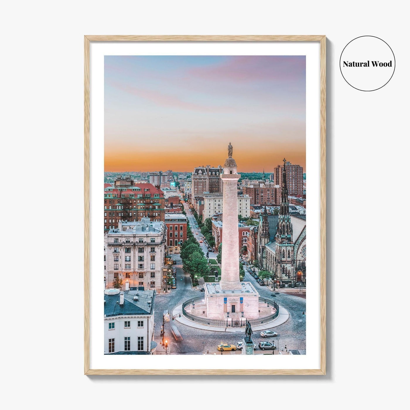 Baltimore Fine Art Photo Print, Washington Monument, Mount Vernon, Maryland USA Wall Poster