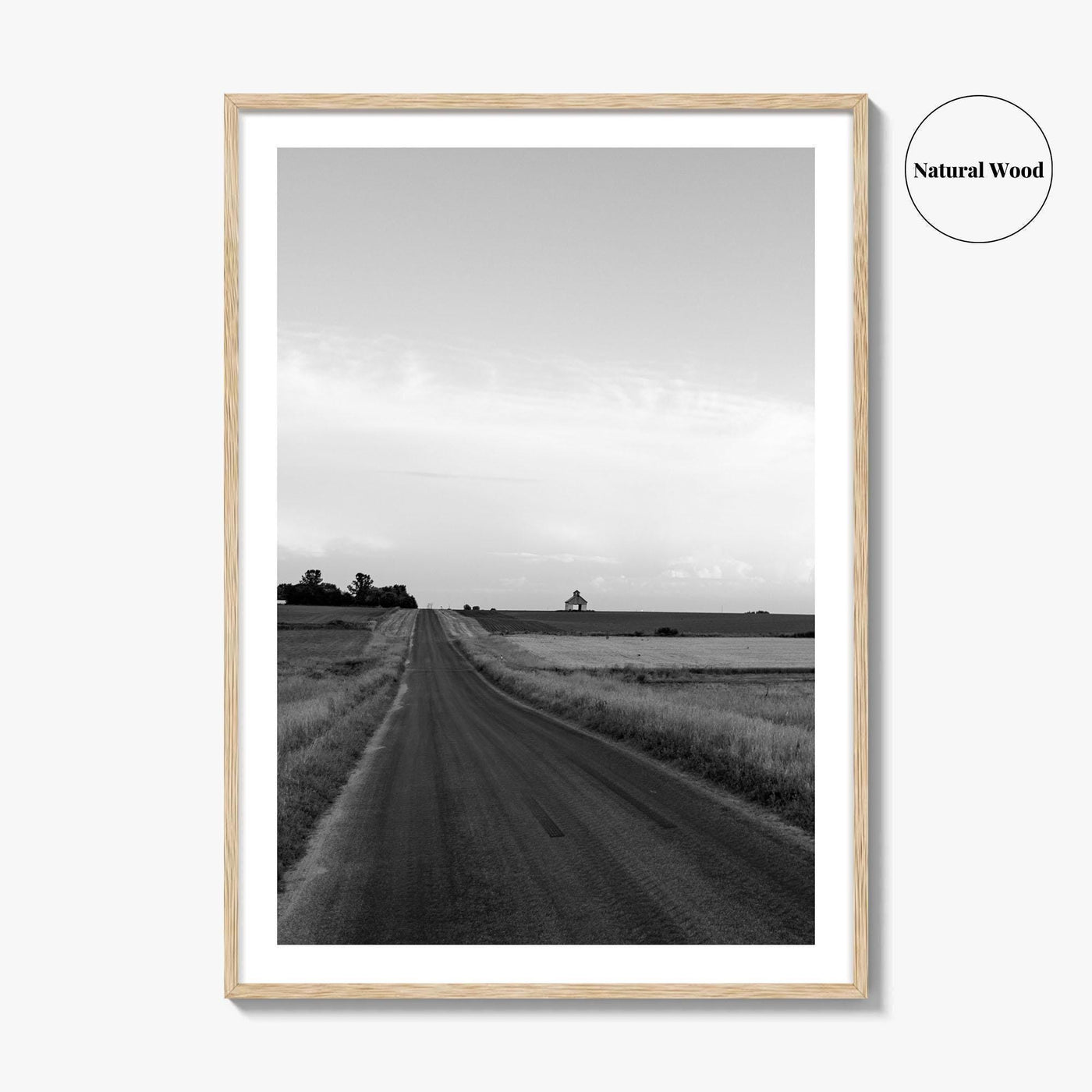 Illinois Black and White Fine Art Photo Print, LaSalle County, Midwest USA, Wall Poster