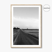 Illinois Black and White Fine Art Photo Print, LaSalle County, Midwest USA, Wall Poster