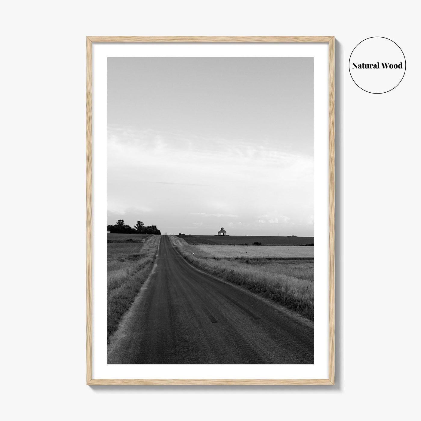 Illinois Black and White Fine Art Photo Print, LaSalle County, Midwest USA, Wall Poster
