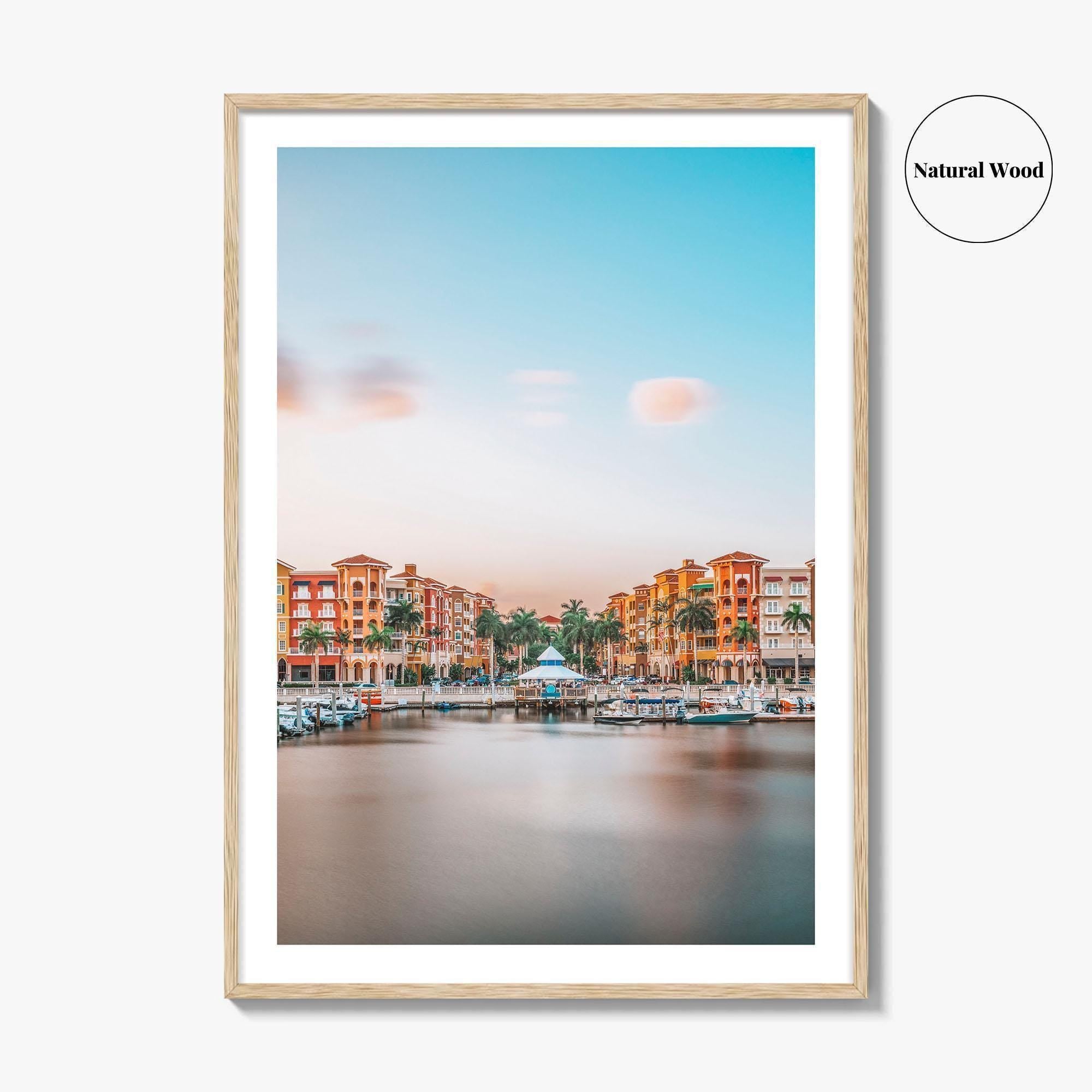 Naples Skyline Fine Art Photo Print, Florida USA Downtown Wall Decor Poster