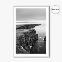 Cliffs of Moher Black and White Fine Art Photo Print, Ireland, Wild Atlantic Way