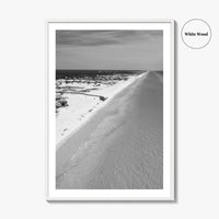 Grayton Beach Black and White Fine Art Photo Print, 30A Florida Poster