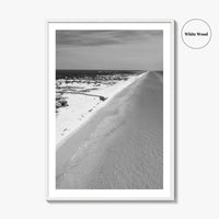 Grayton Beach Black and White Fine Art Photo Print, 30A Florida Poster