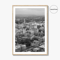 New Haven Black and White Fine Art Photo Print, Yale University, Connecticut Poster