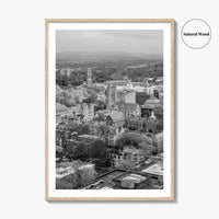 New Haven Black and White Fine Art Photo Print, Yale University, Connecticut Poster