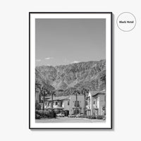 La Quinta Black and White Fine Art Photo Print, Coachella Valley California Poster