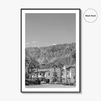 La Quinta Black and White Fine Art Photo Print, Coachella Valley California Poster