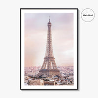 Paris Skyline Fine Art Photo Print, Eiffel Tower, Arc de Triomphe, France Wall Poster