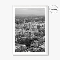 New Haven Black and White Fine Art Photo Print, Yale University, Connecticut Poster