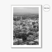 New Haven Black and White Fine Art Photo Print, Yale University, Connecticut Poster