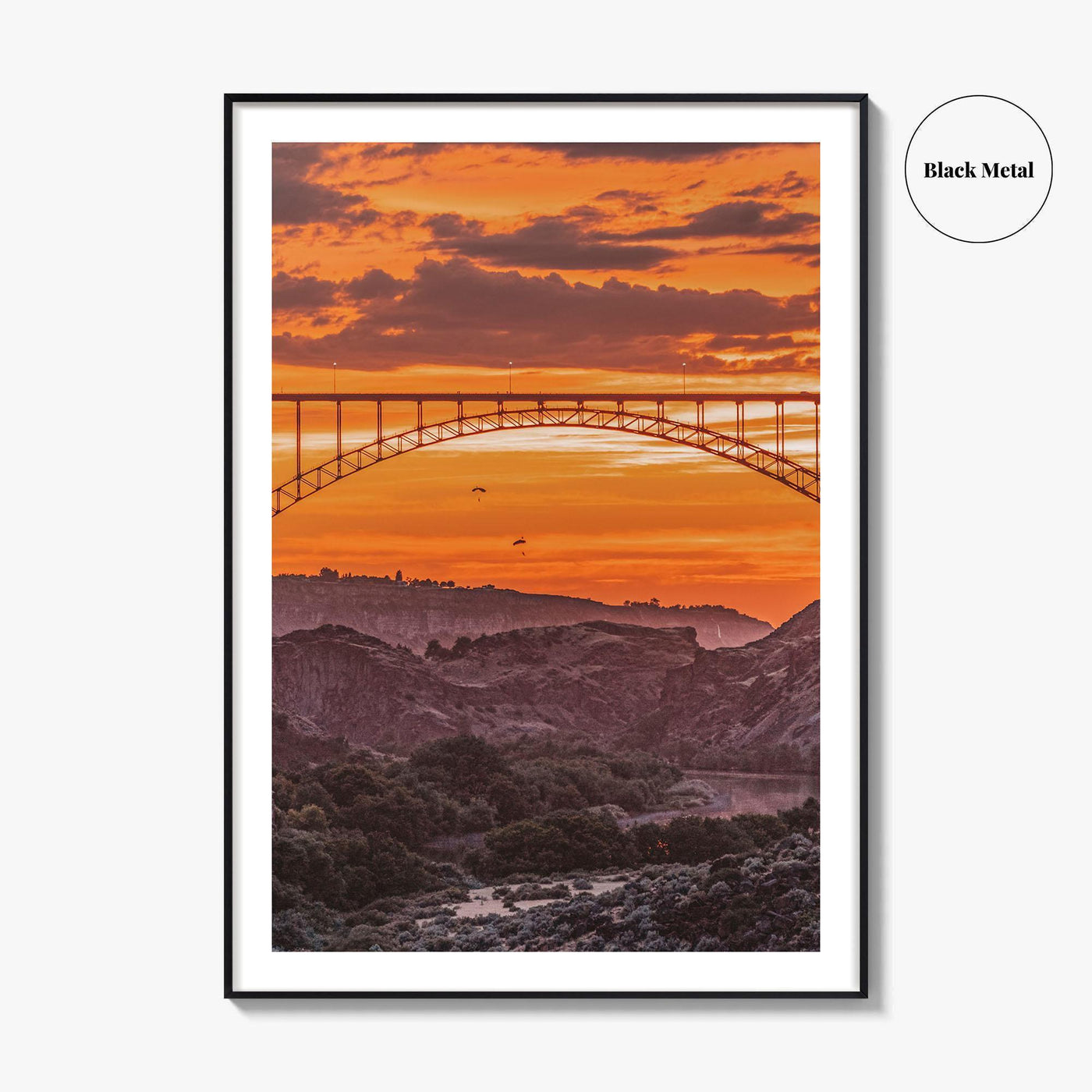 Twin Falls Idaho Fine Art Photo Print, Perrine Bridge, Base Jumpers, Wall Decor, Poster