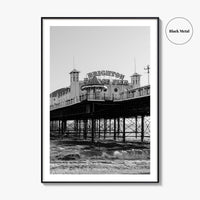 Brighton Black and White Fine Art Photo Print, Palace Pier England Poster