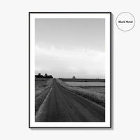 Illinois Black and White Fine Art Photo Print, LaSalle County, Midwest USA, Wall Poster