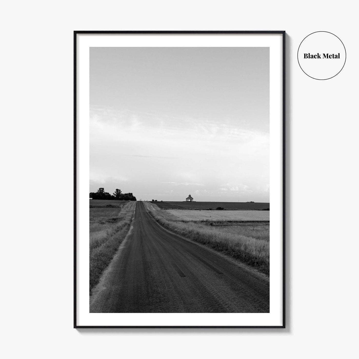 Illinois Black and White Fine Art Photo Print, LaSalle County, Midwest USA, Wall Poster