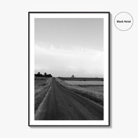 Illinois Black and White Fine Art Photo Print, LaSalle County, Midwest USA, Wall Poster