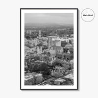 New Haven Black and White Fine Art Photo Print, Yale University, Connecticut Poster