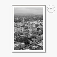 New Haven Black and White Fine Art Photo Print, Yale University, Connecticut Poster