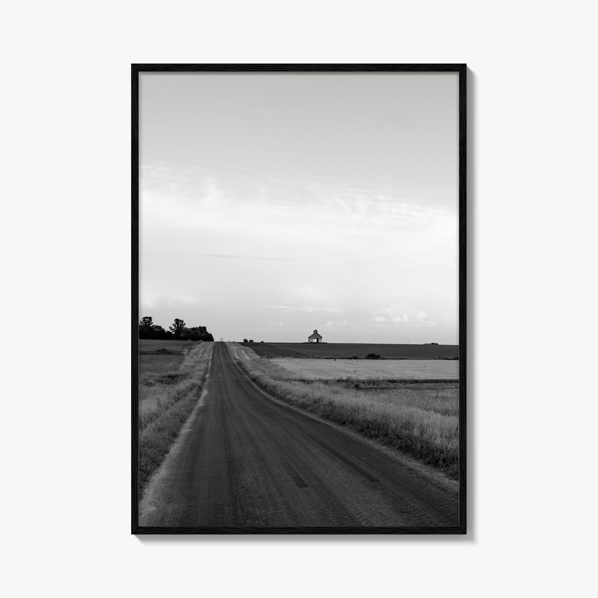 Illinois Black and White Fine Art Photo Print, LaSalle County, Midwest USA, Wall Poster