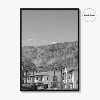 La Quinta Black and White Fine Art Photo Print, Coachella Valley California Poster