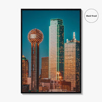Dallas Skyline Fine Art Photo Print, Wall Decor Poster, Texas USA