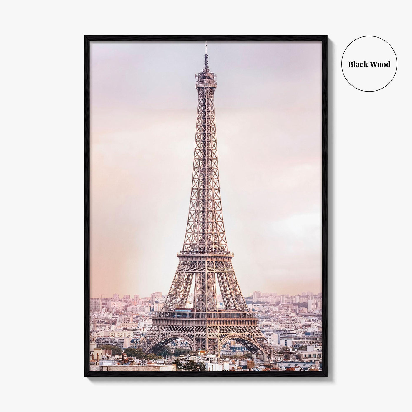 Paris Skyline Fine Art Photo Print, Eiffel Tower, Arc de Triomphe, France Wall Poster